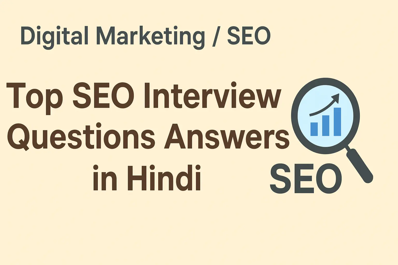 SEO Interview Questions Answers